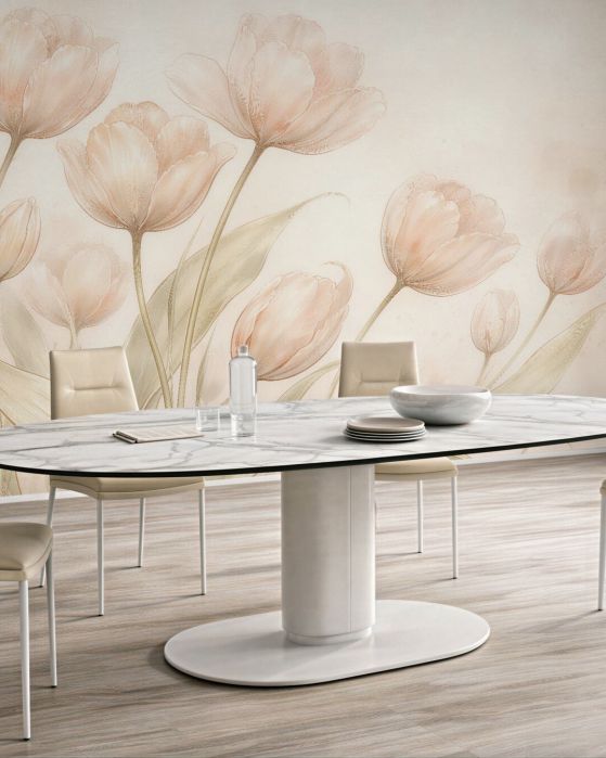Fototapeta delikatne magnolie w pastelowej mgle