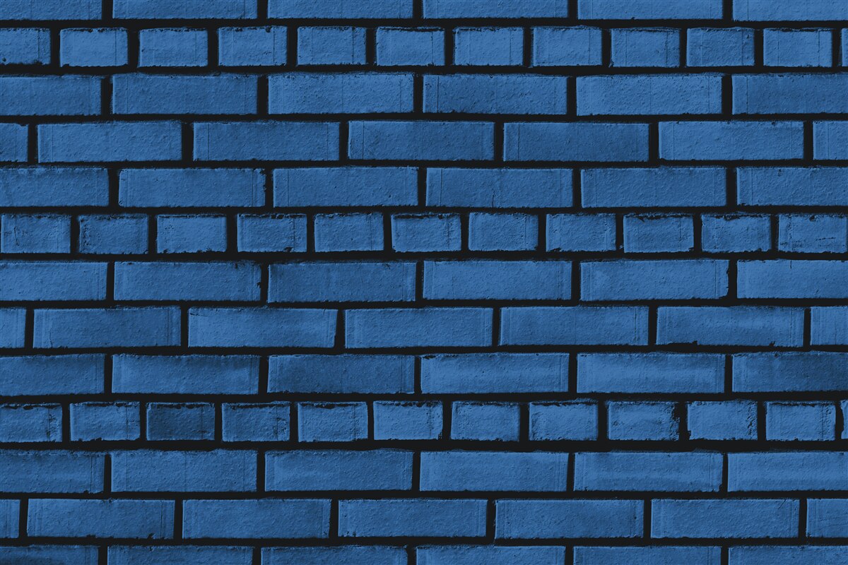 Fototapeta ciemnoniebieski mur z cegły