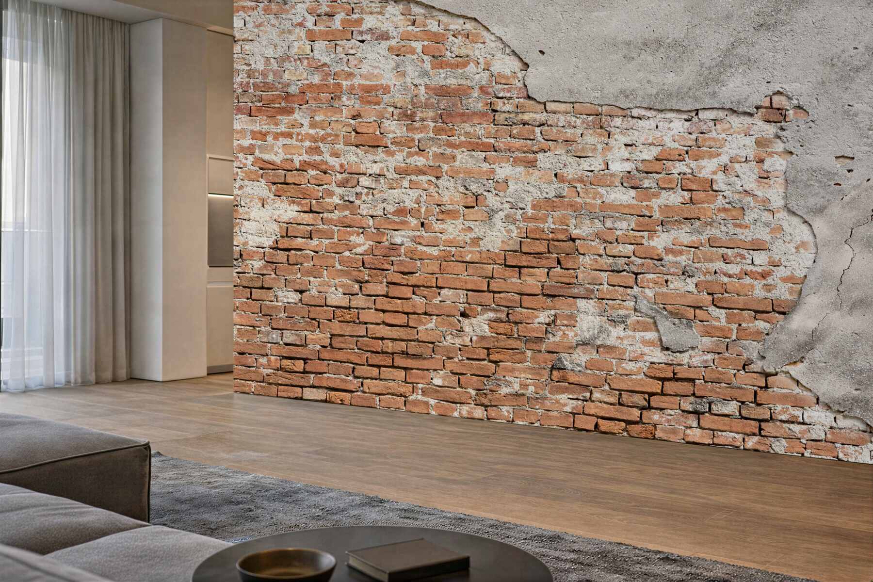 Fototapeta fragment starego ceglanego muru