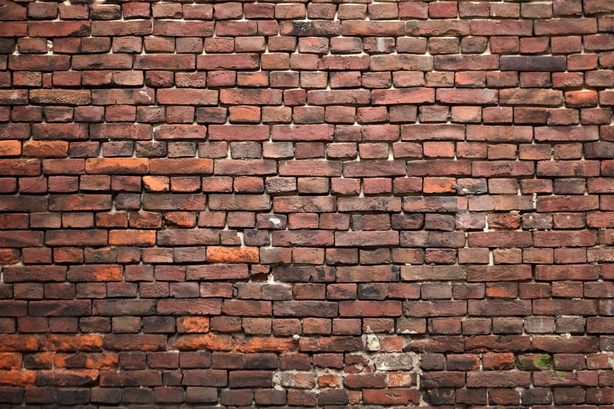 Fototapeta stary ciemny mur z cegły