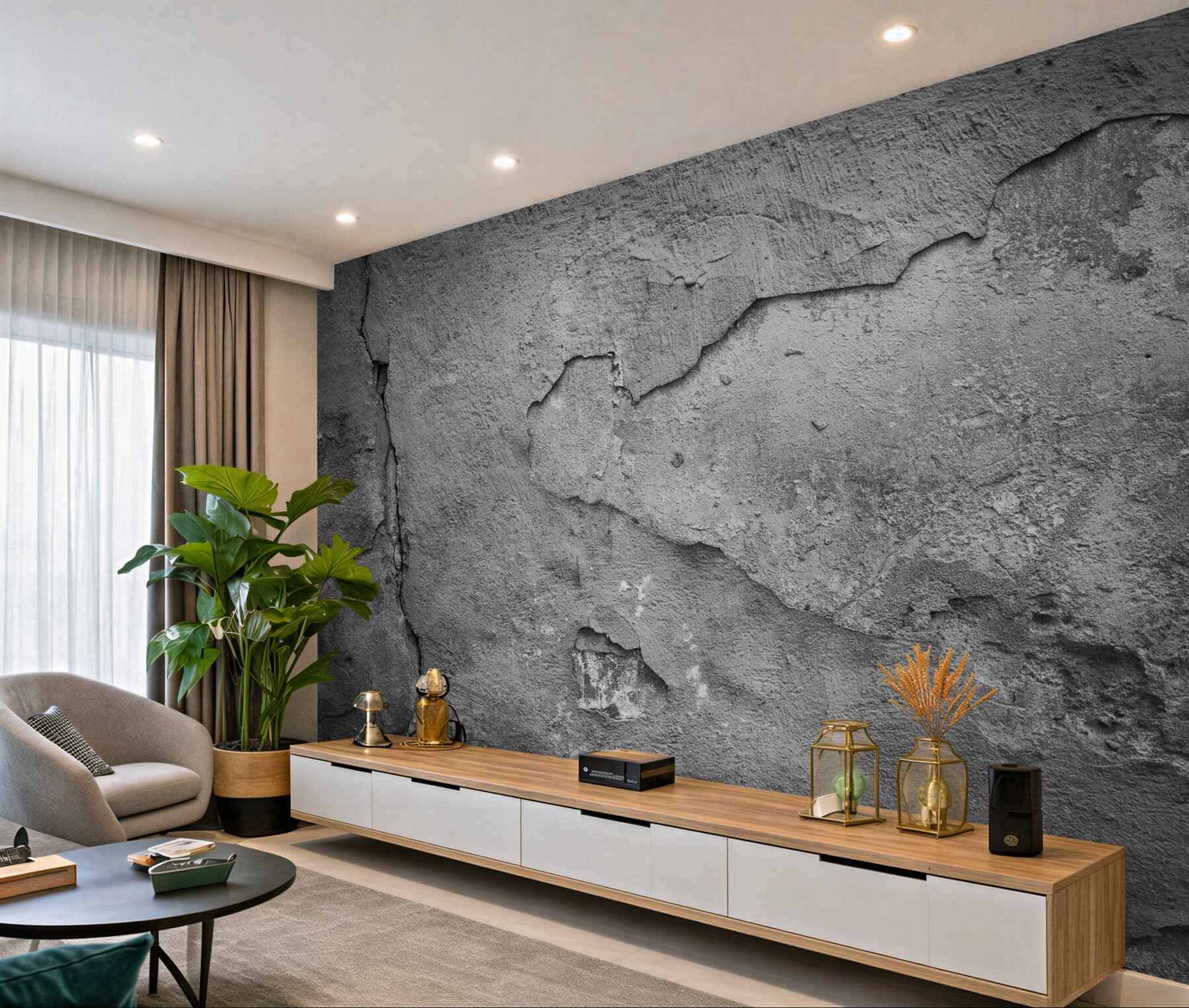 Fototapeta stary zawalony mur