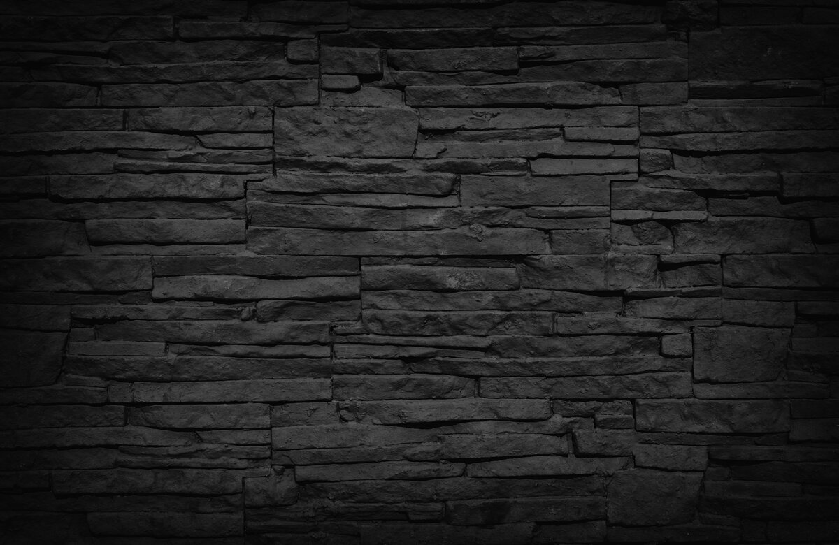 Fototapeta czarny kamienny mur