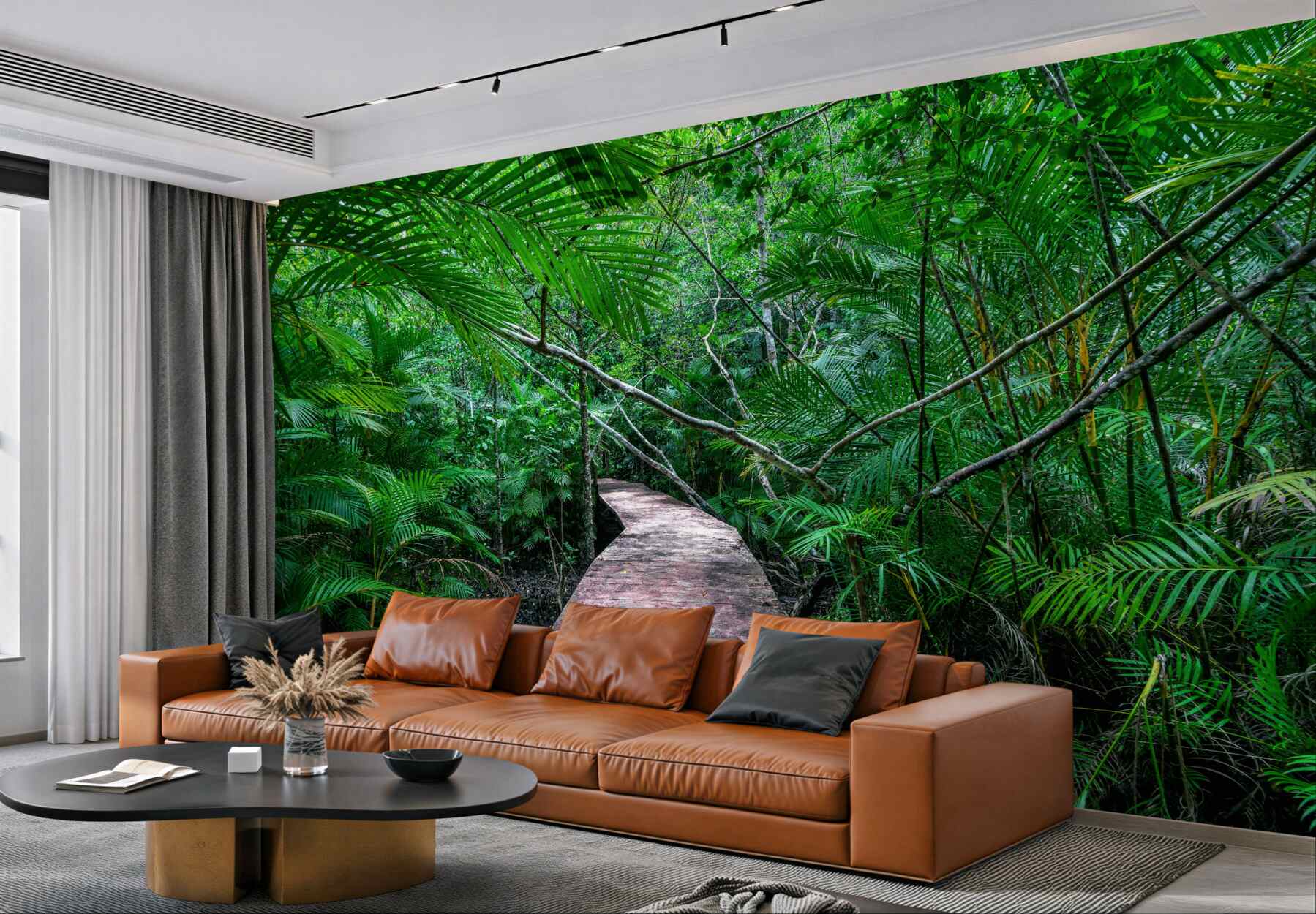 Fototapeta drogę do bajecznej zielonej dżungli