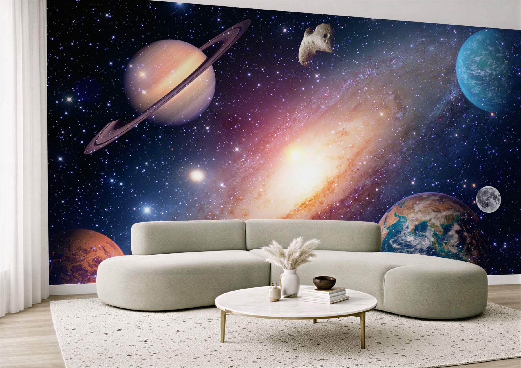 Fototapeta Ziemia i inne planety w galaktyce