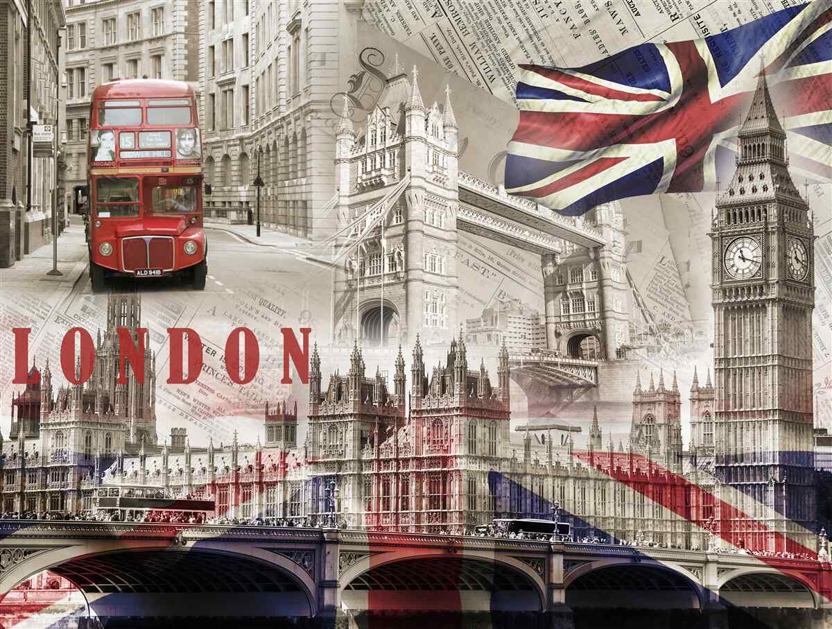 Fototapeta główne symbole Londynu
