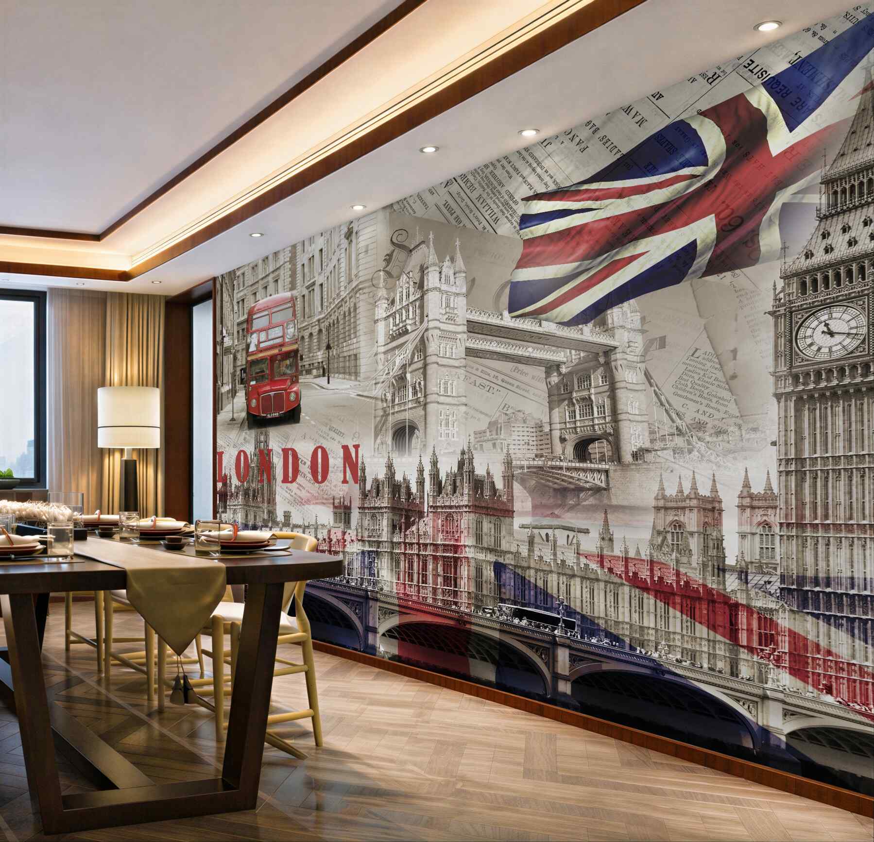 Fototapeta główne symbole Londynu
