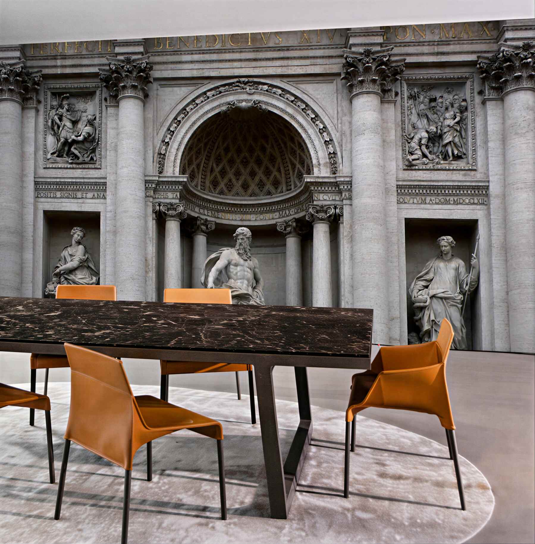 Fototapeta rzeźby przy Fontannie di Trevi
