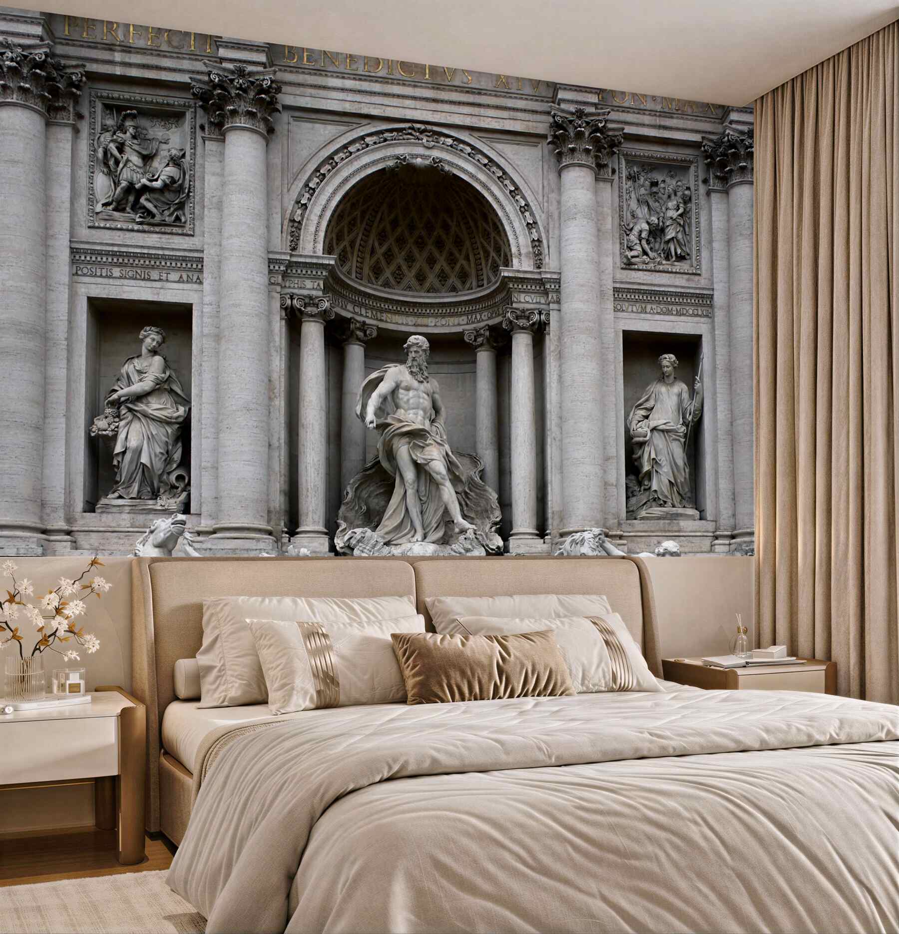 Fototapeta rzeźby przy Fontannie di Trevi