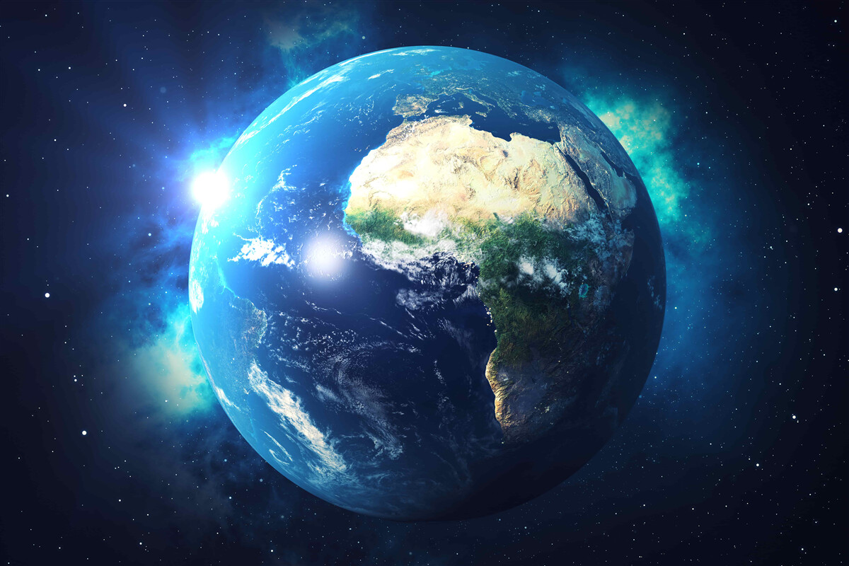Fototapeta planeta Ziemia i Afryka