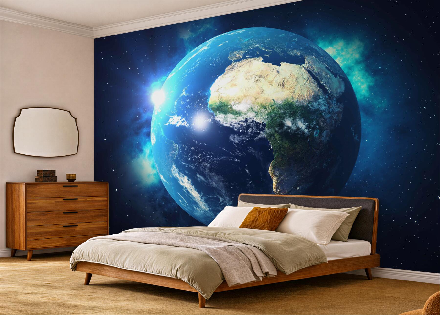 Fototapeta planeta Ziemia i Afryka