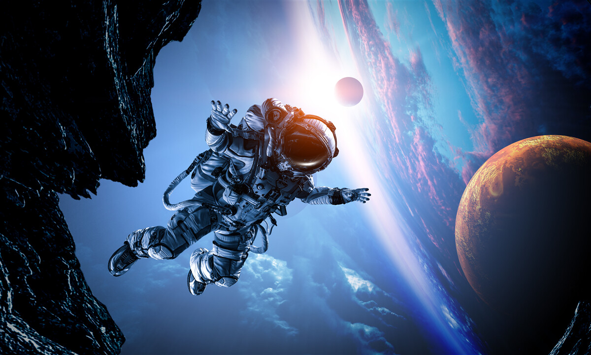 Fototapeta astronauta w kosmosie