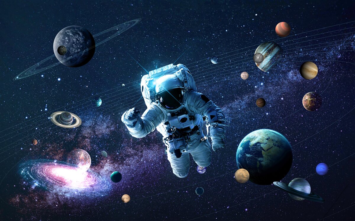 Fototapeta astronauta w kosmosie