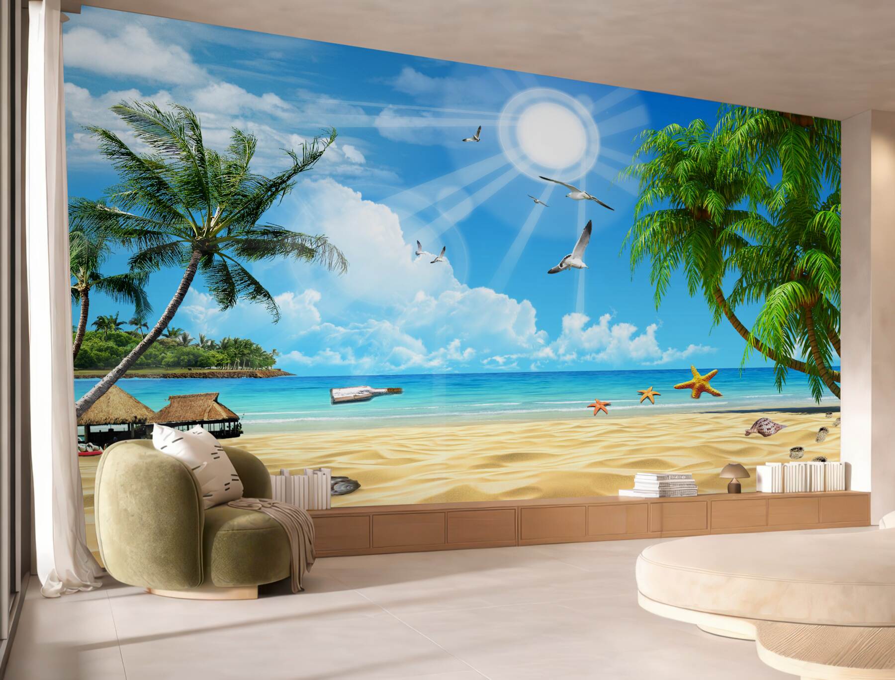 Fototapeta cichy raj na plaży