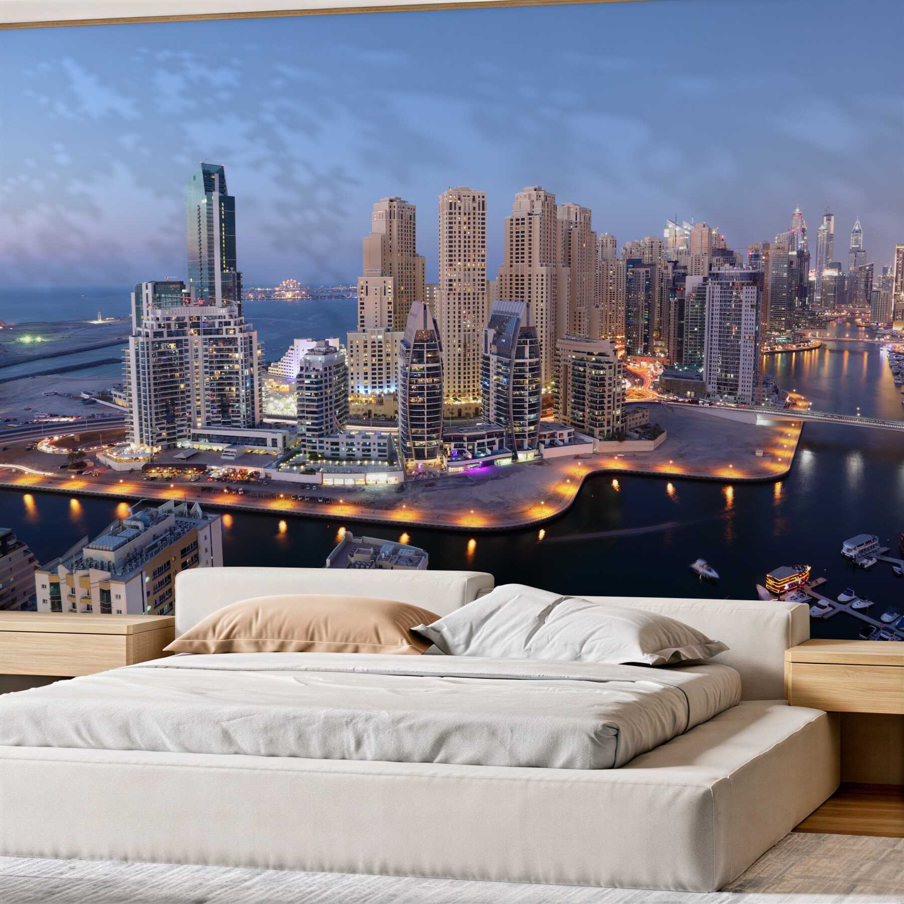 Fototapeta zmierzch nad Dubajem