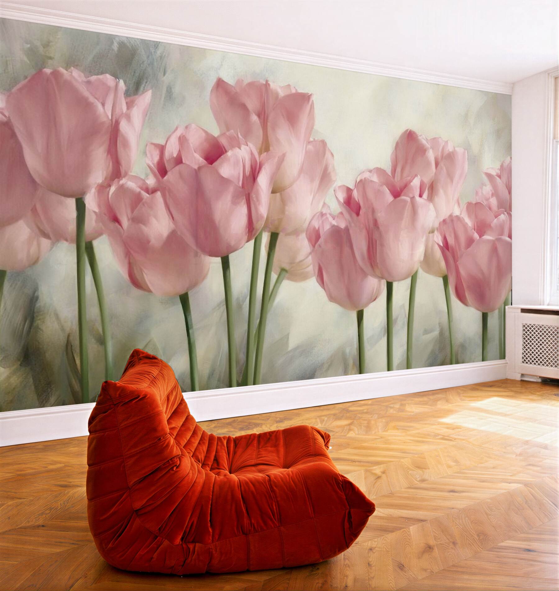 Fototapeta delikatne różowe tulipany