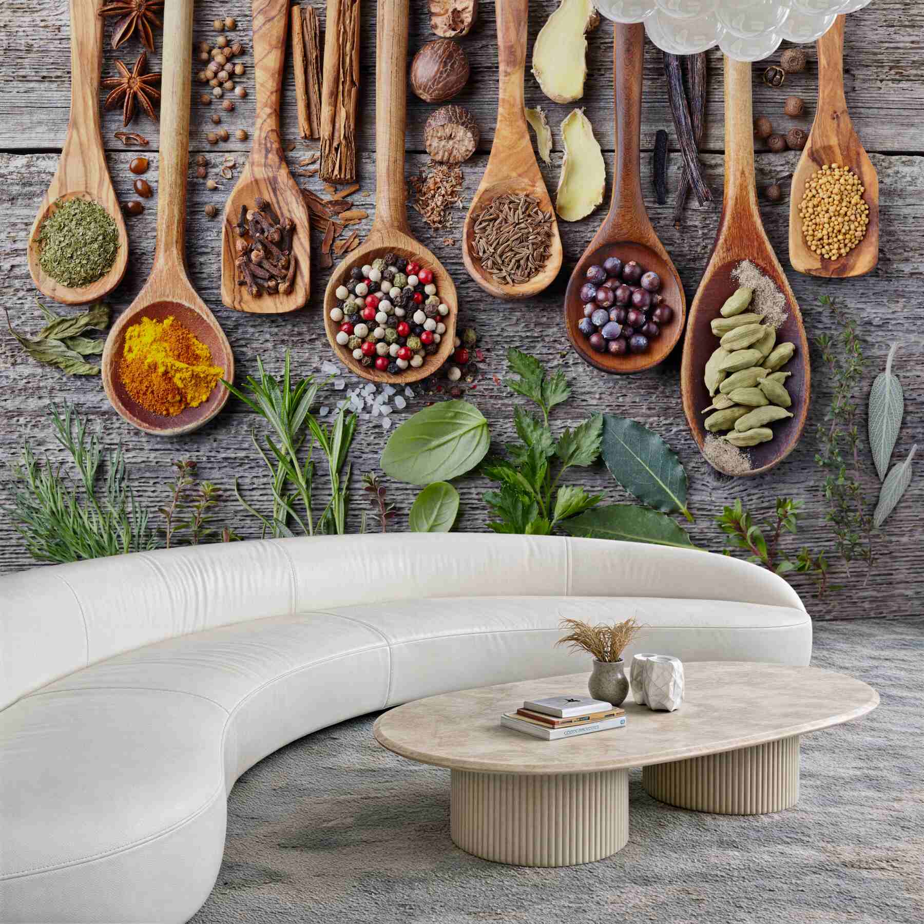 Fototapeta kolorowe aromatyczne przyprawy