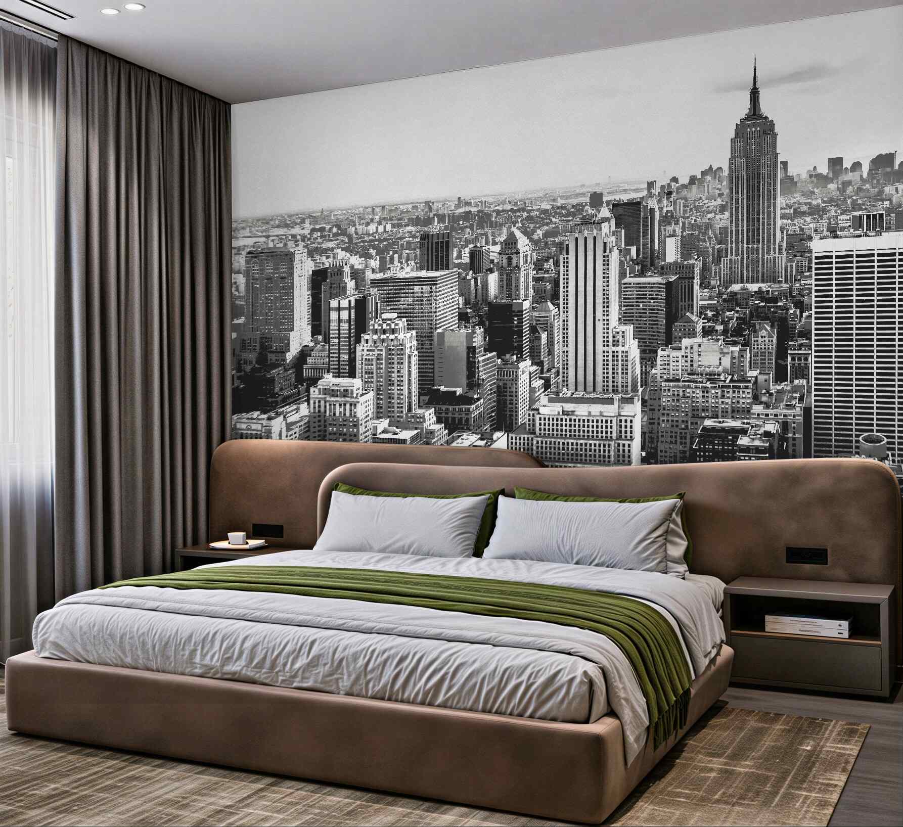 Fototapeta retro panorama Manhattanu