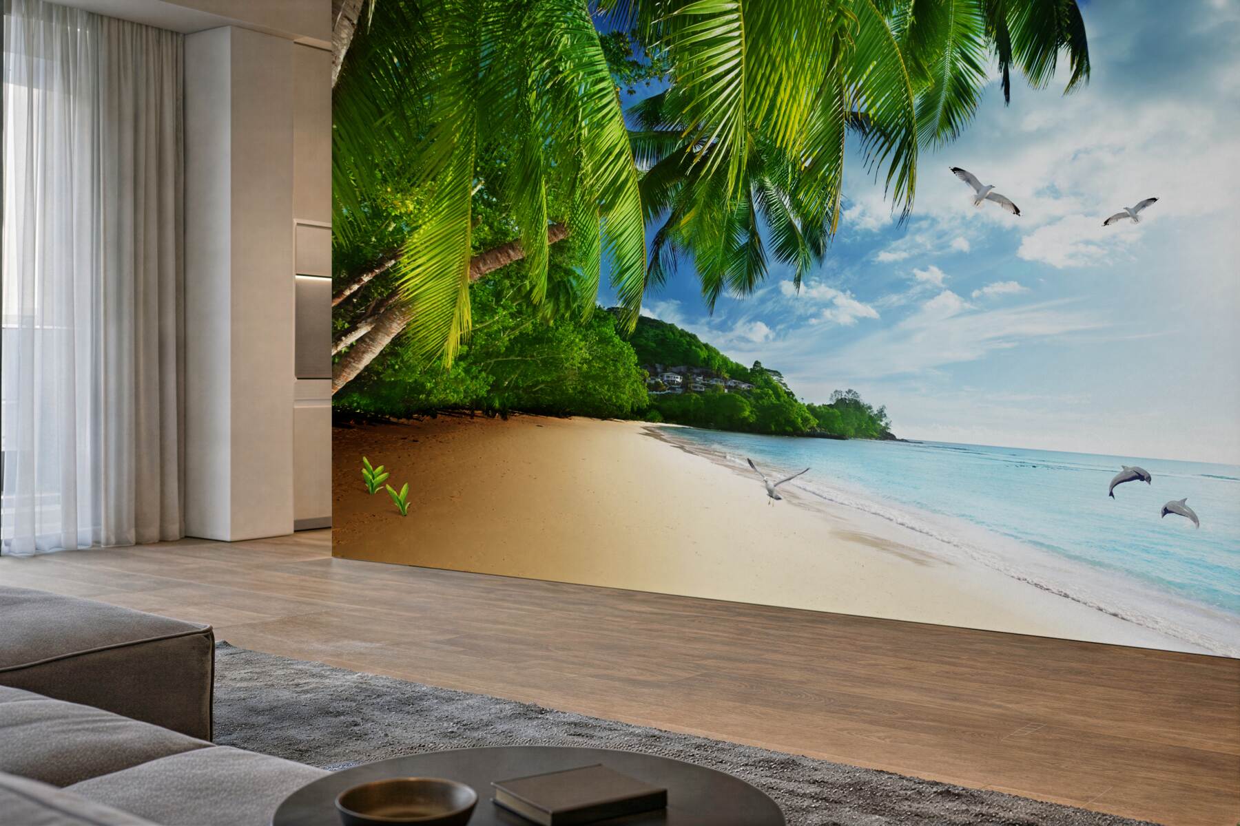 Fototapeta piaszczysta plaża na bezludnej wyspie
