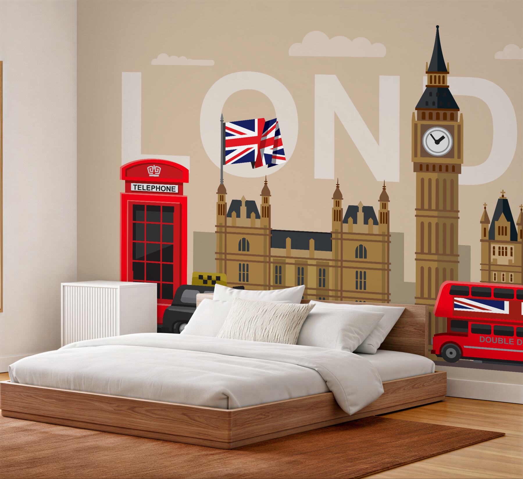 Fototapeta główne symbole Londynu, Wielka Brytania