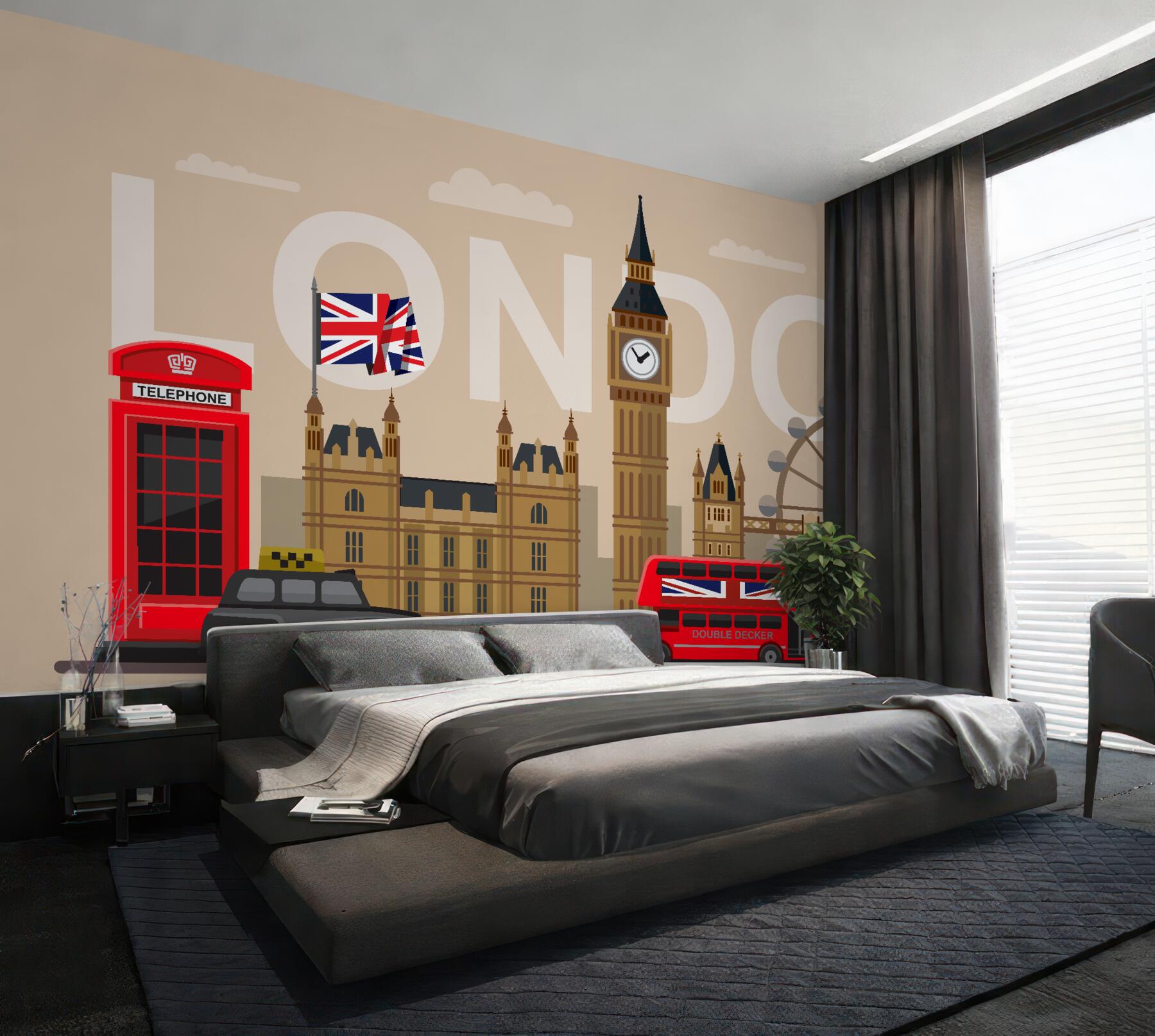 Fototapeta główne symbole Londynu, Wielka Brytania