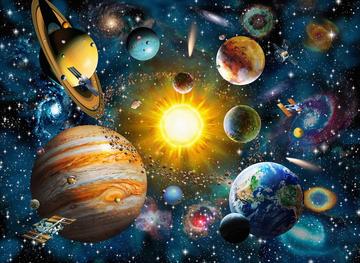Fototapeta piękno różnych planet