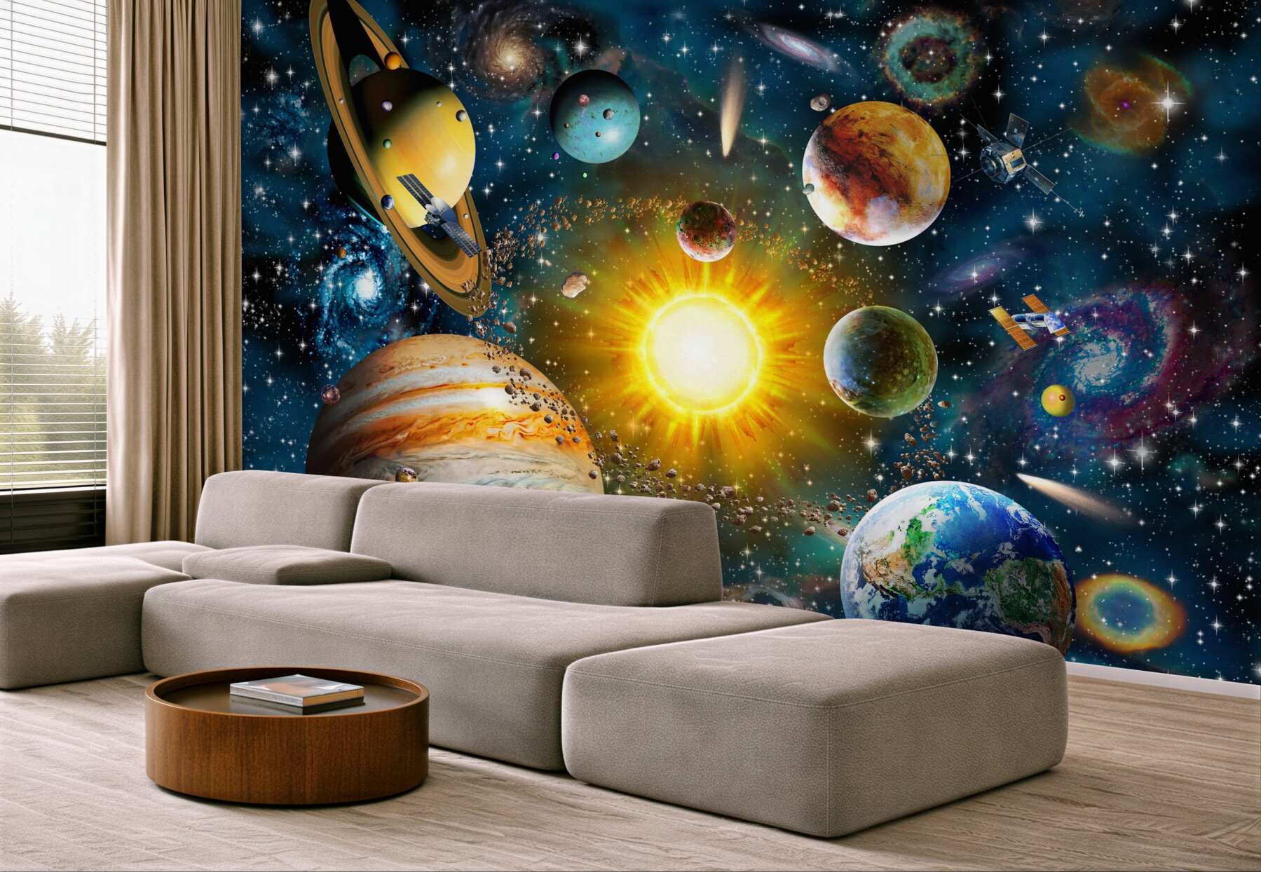 Fototapeta piękno różnych planet