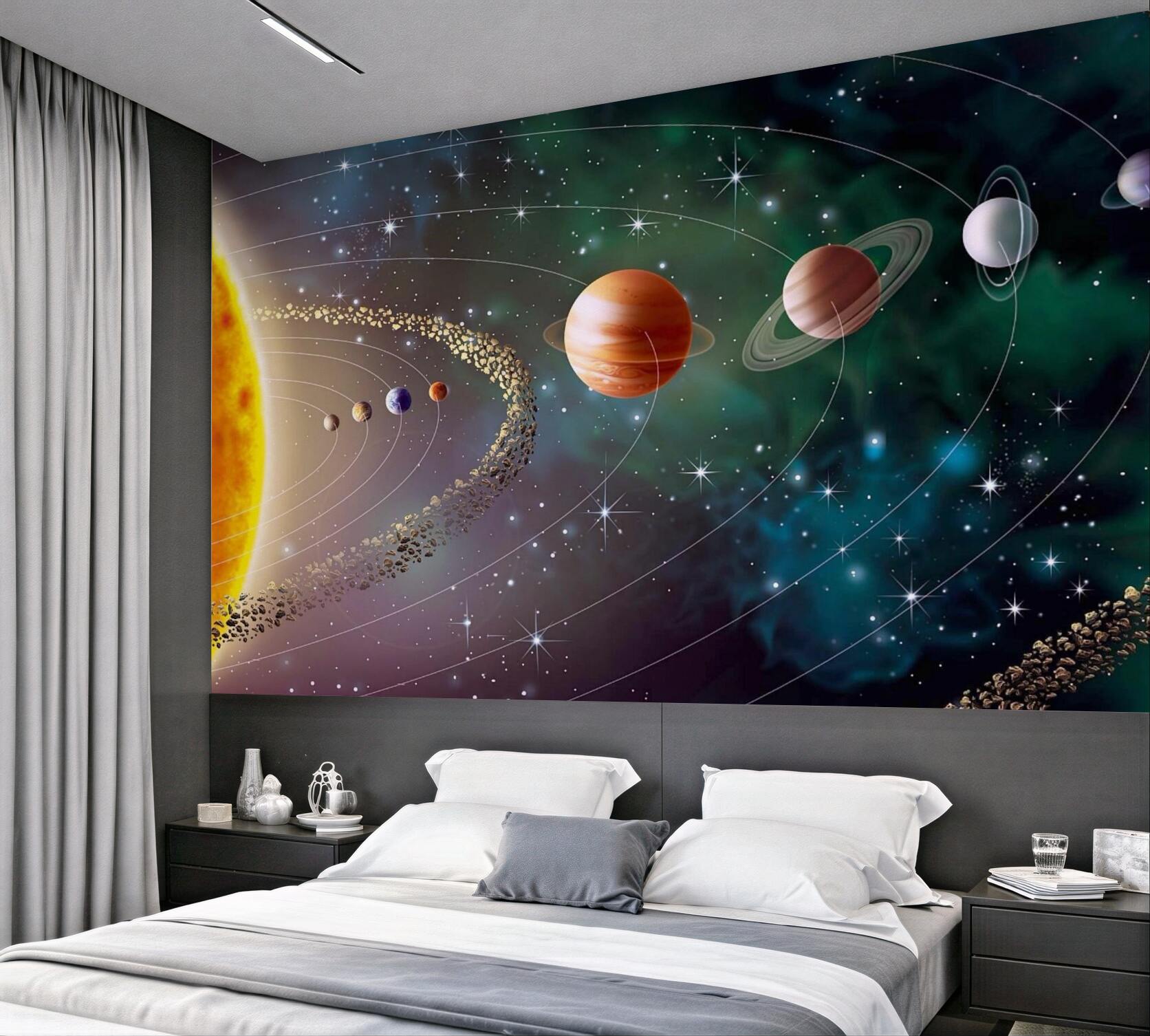 Fototapeta parada planet przed słońcem