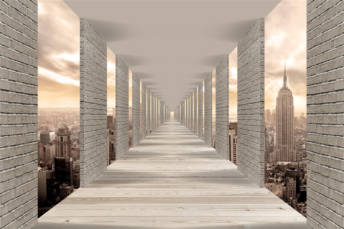 Fototapeta tunel nad Nowym Jorkiem