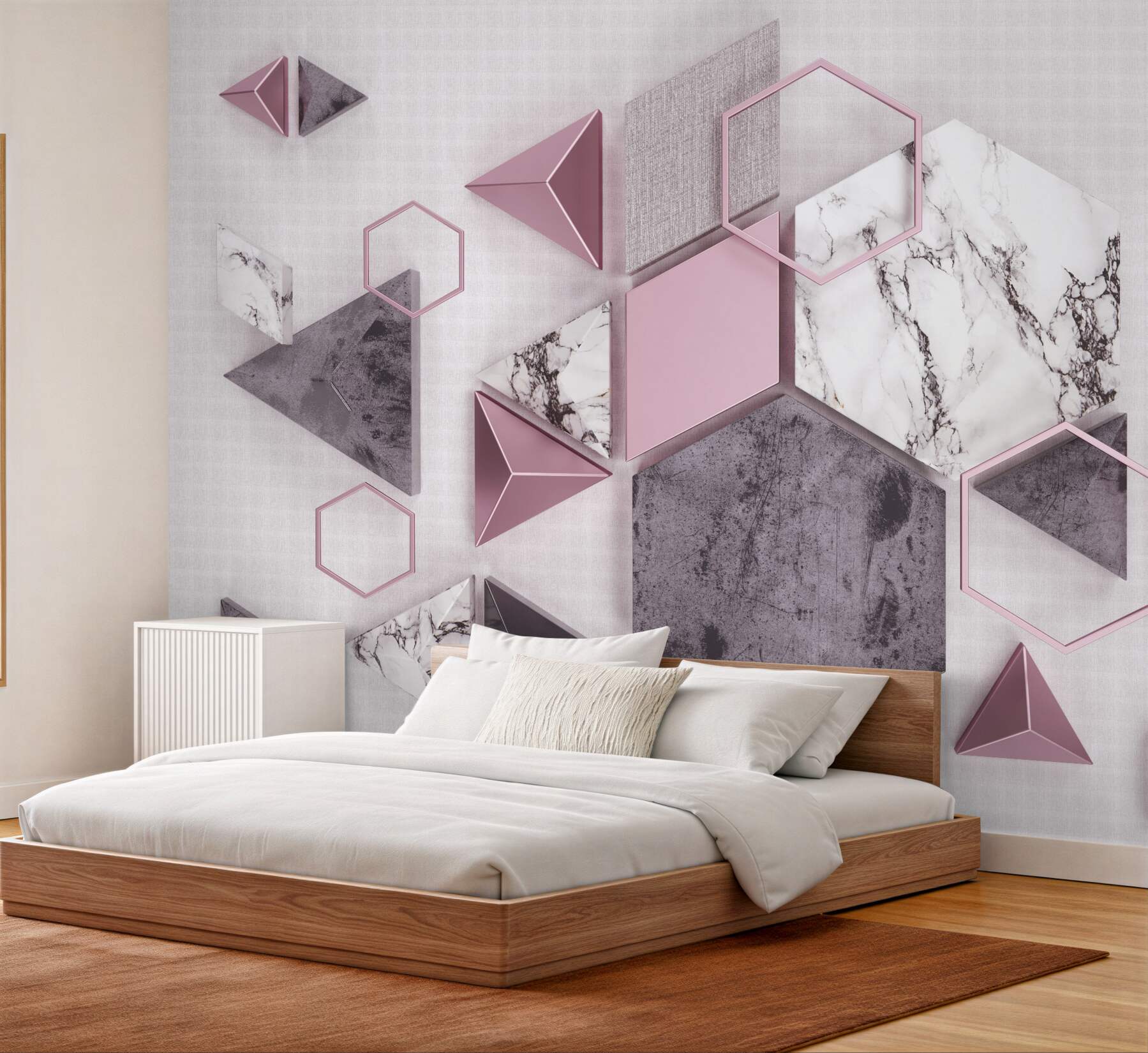 Fototapeta marmurowe kształty geometryczne