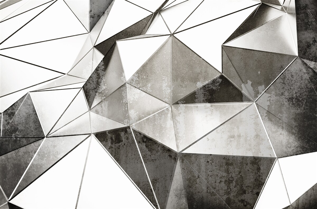 Fototapeta streszczenie geometryczne czarno-białe tło