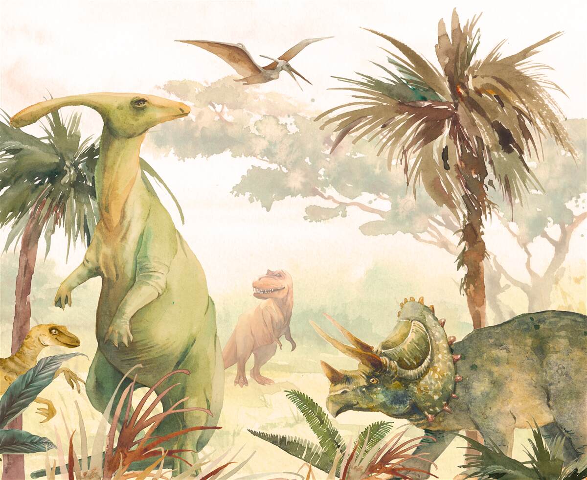 Fototapeta świat dinozaurów