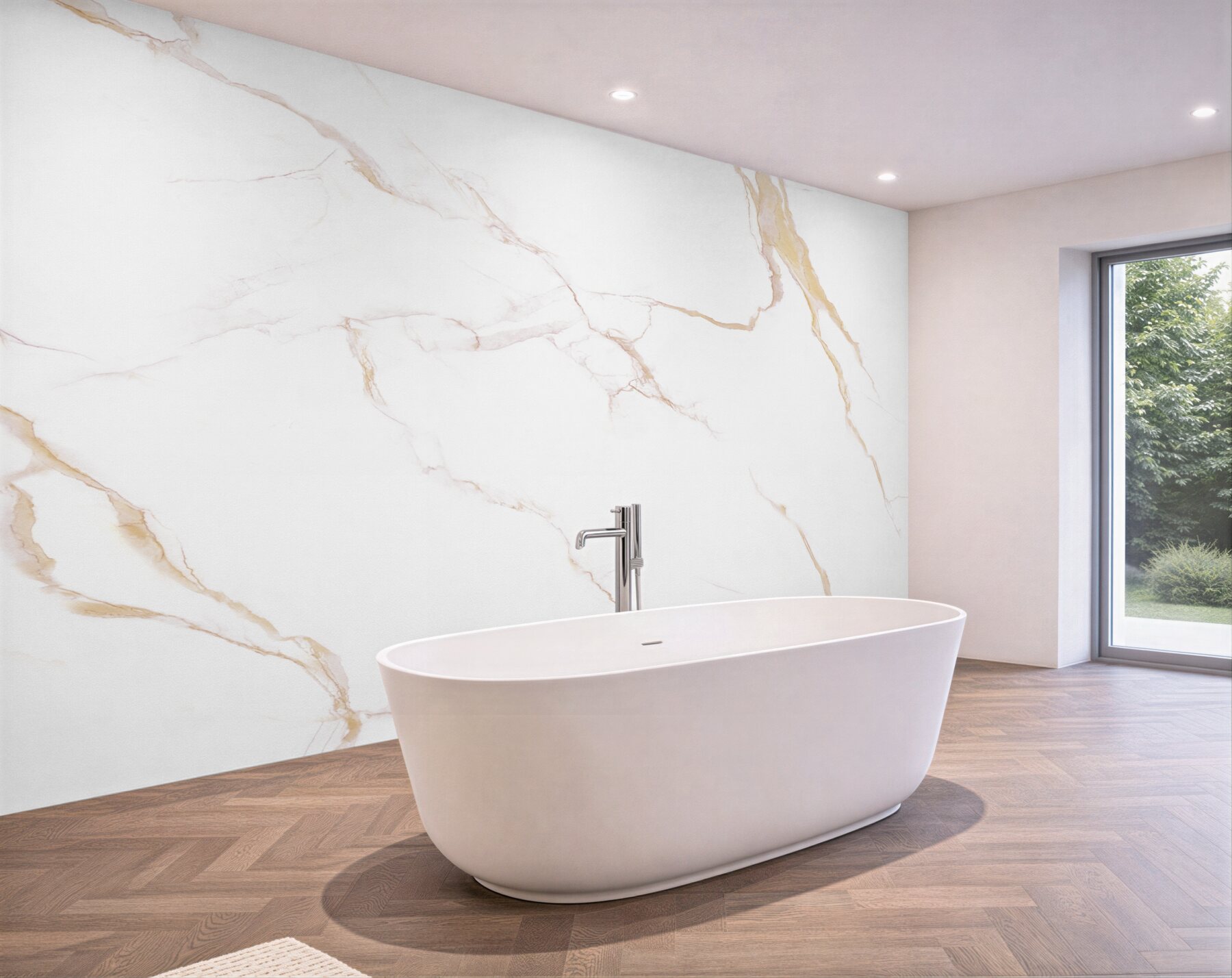 Fototapeta jasnobrązowe płytki porcelanowe