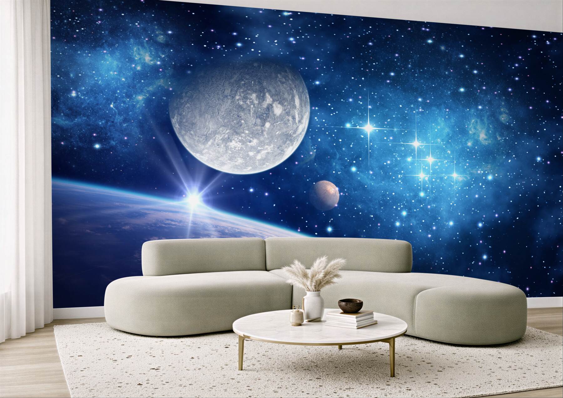 Fototapeta Przestrzeń kosmiczna, niebo i atmosfera