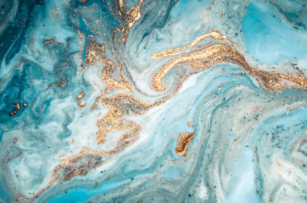 Fototapeta turkusowy fluid