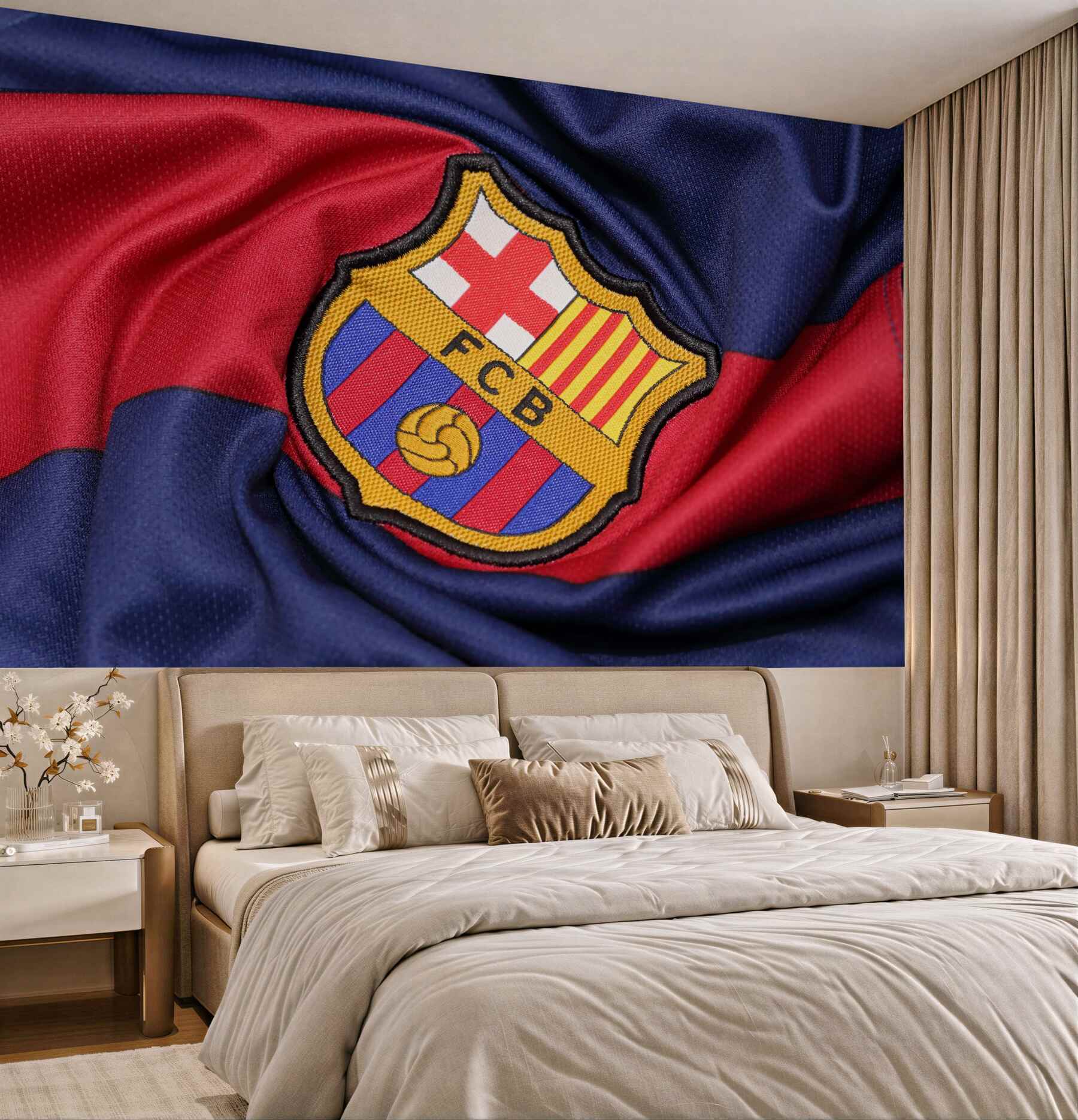 Fototapeta Symbole klubu piłkarskiego Barcelona