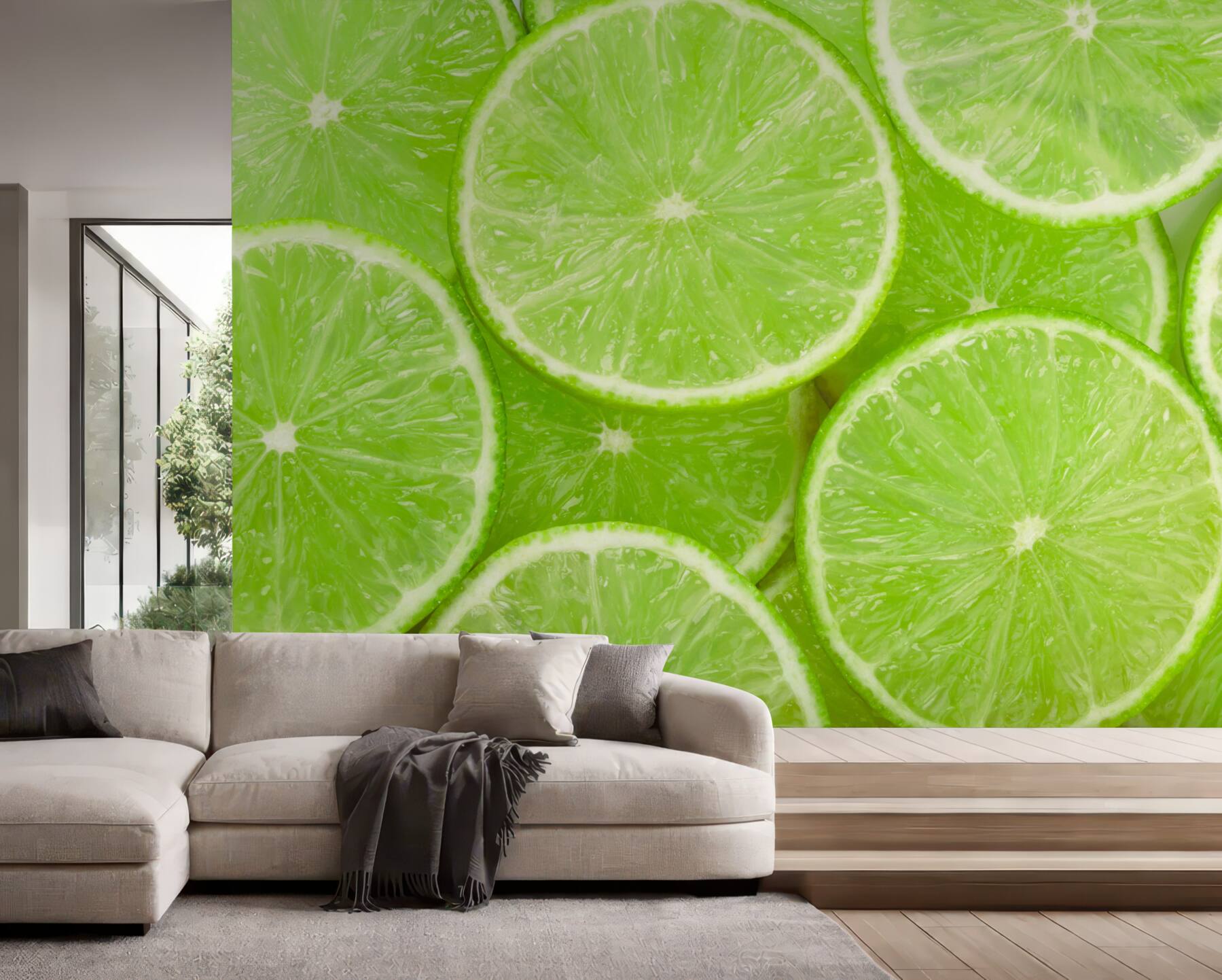 Fototapeta plasterki dojrzałej limonki