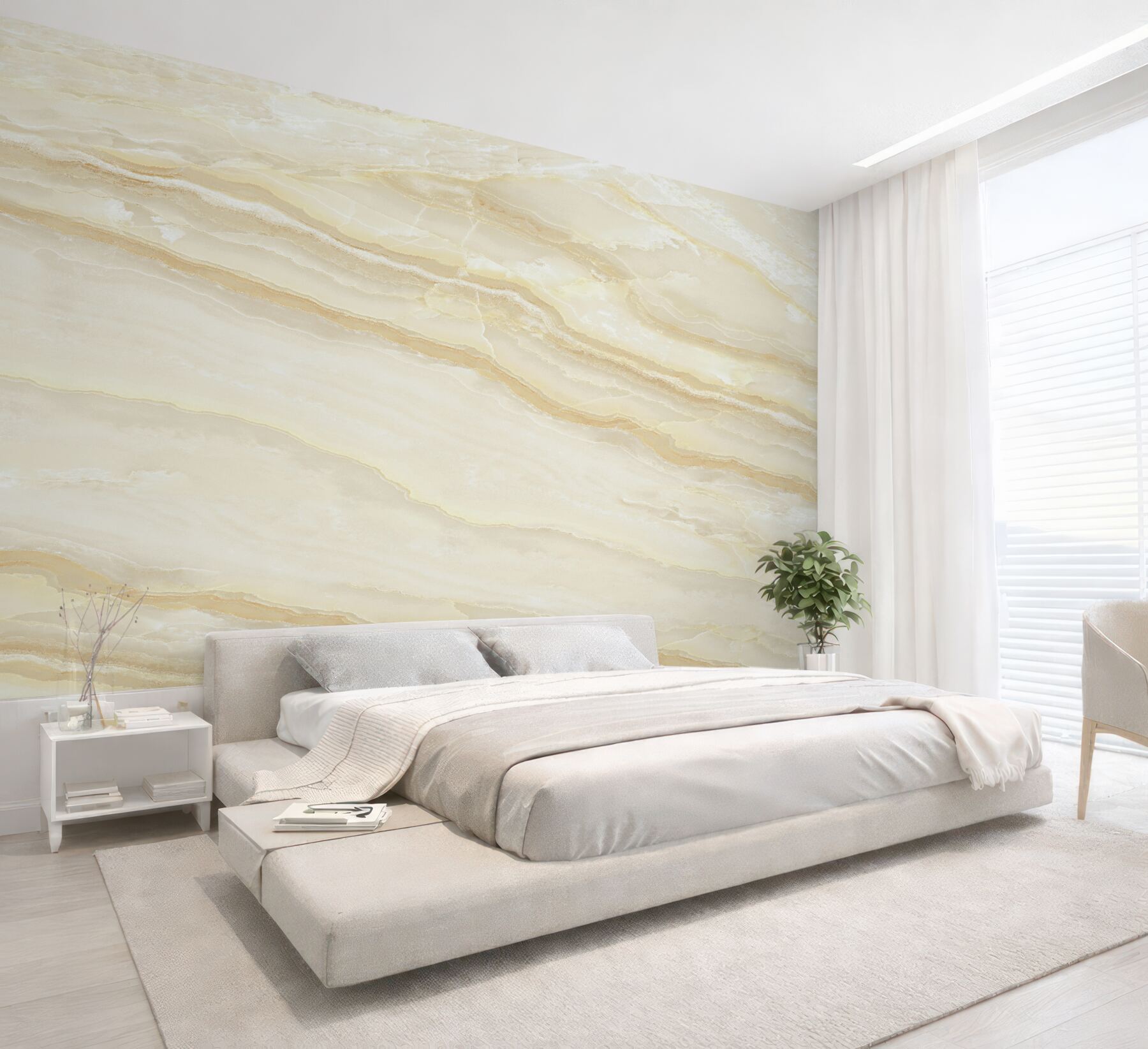 Fototapeta beżowe płytki porcelanowe