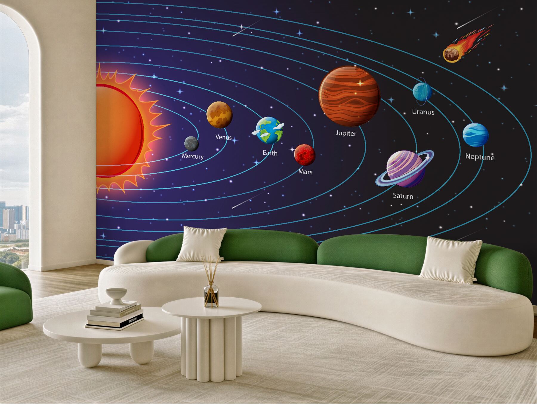 Fototapeta Kolejność planet we wszechświecie