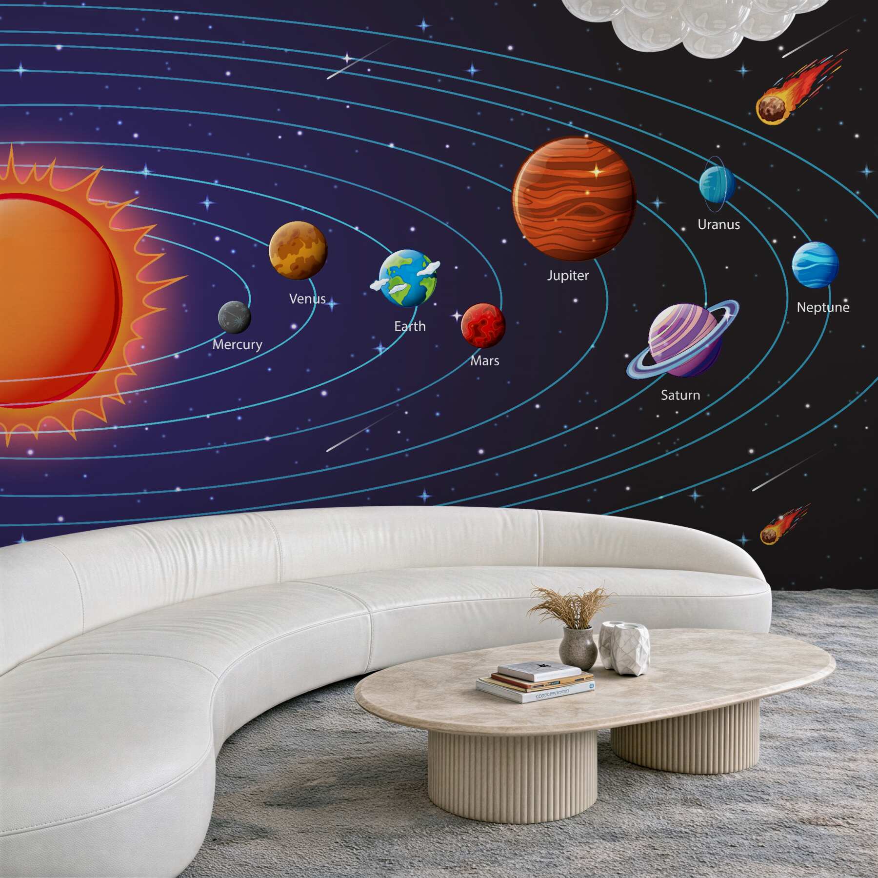 Fototapeta Kolejność planet we wszechświecie