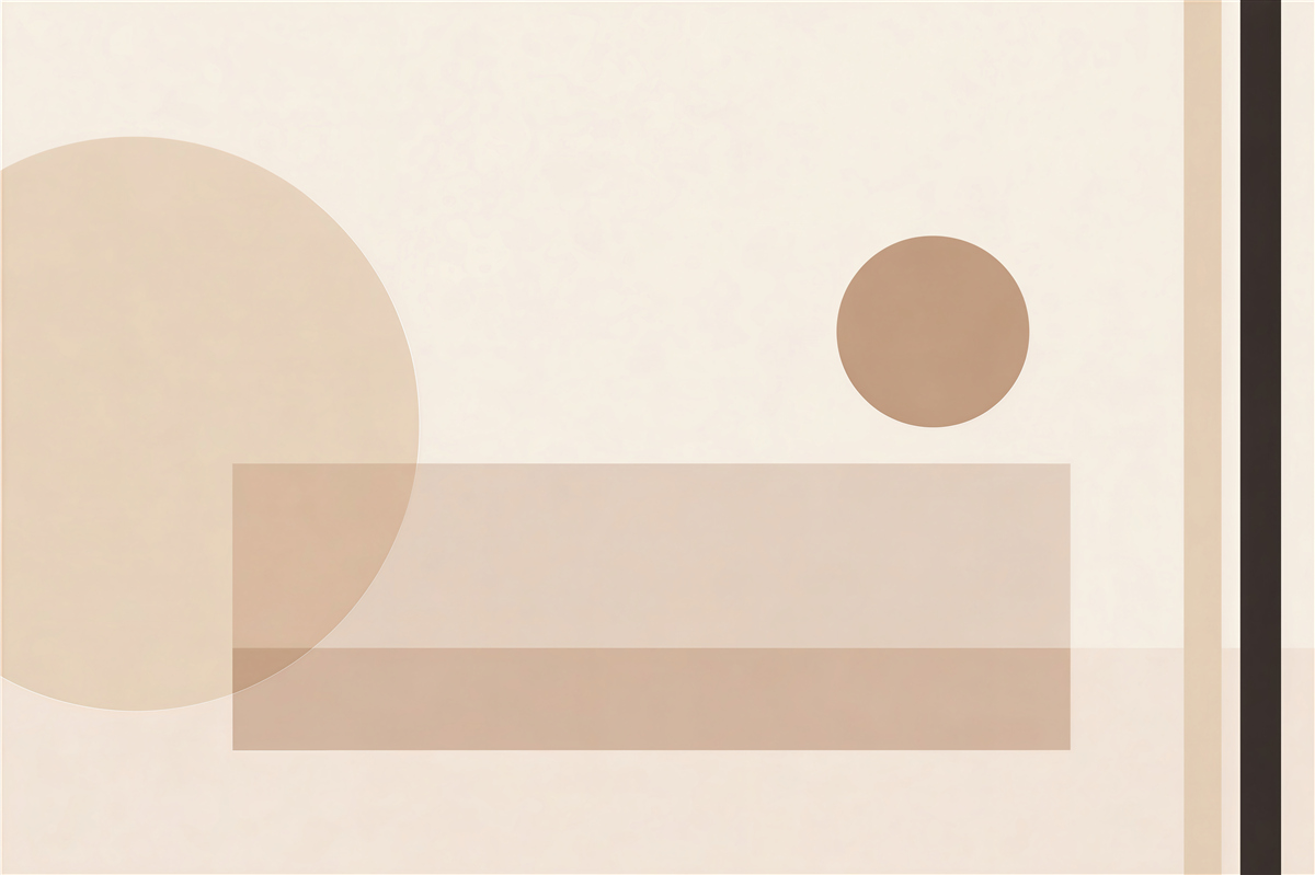 Fototapeta minimalistyczna kompozycja geometryczna