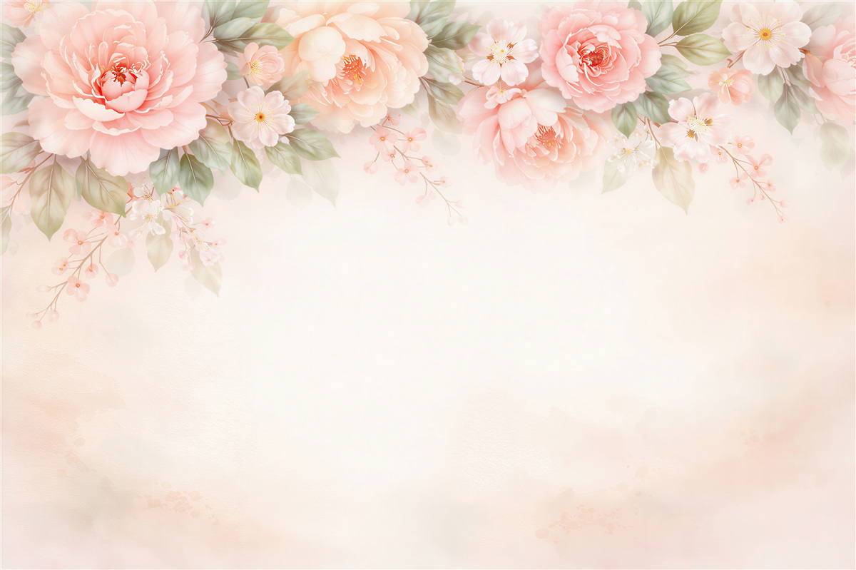 Fototapeta pudrowe piwonie w pastelach