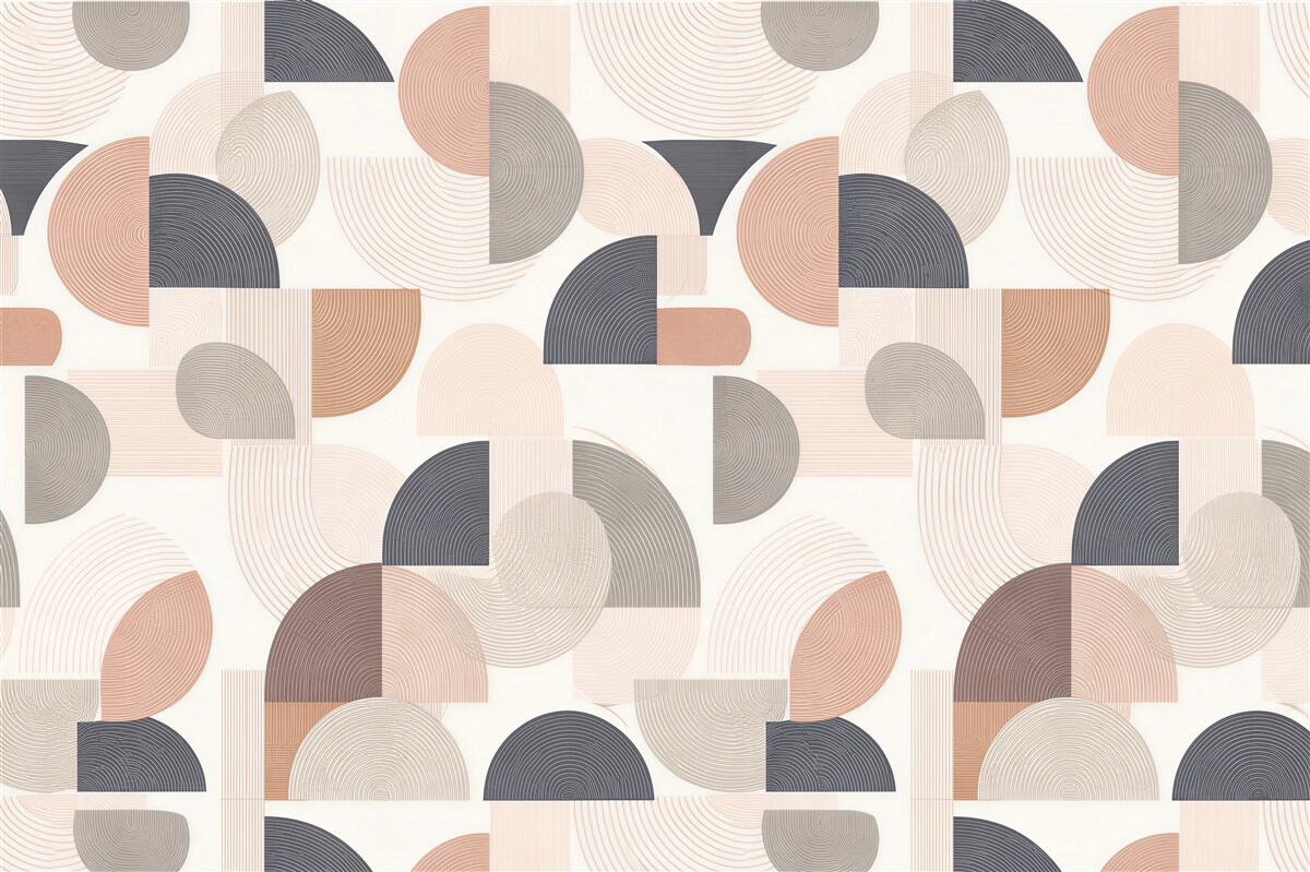 Fototapeta geometryczna harmonia w pastelach
