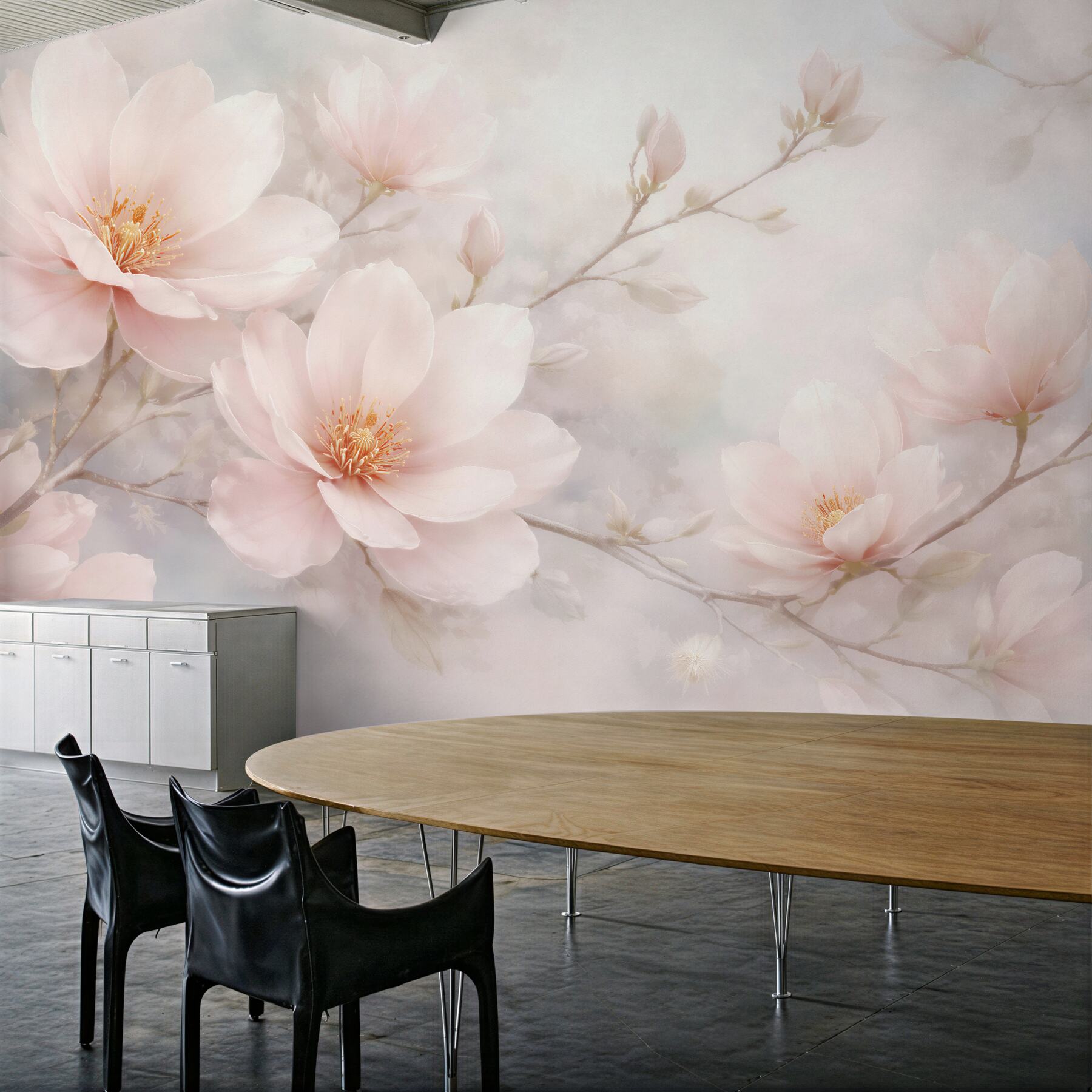 Fototapeta eteryczne magnolie w pastelowej mgle