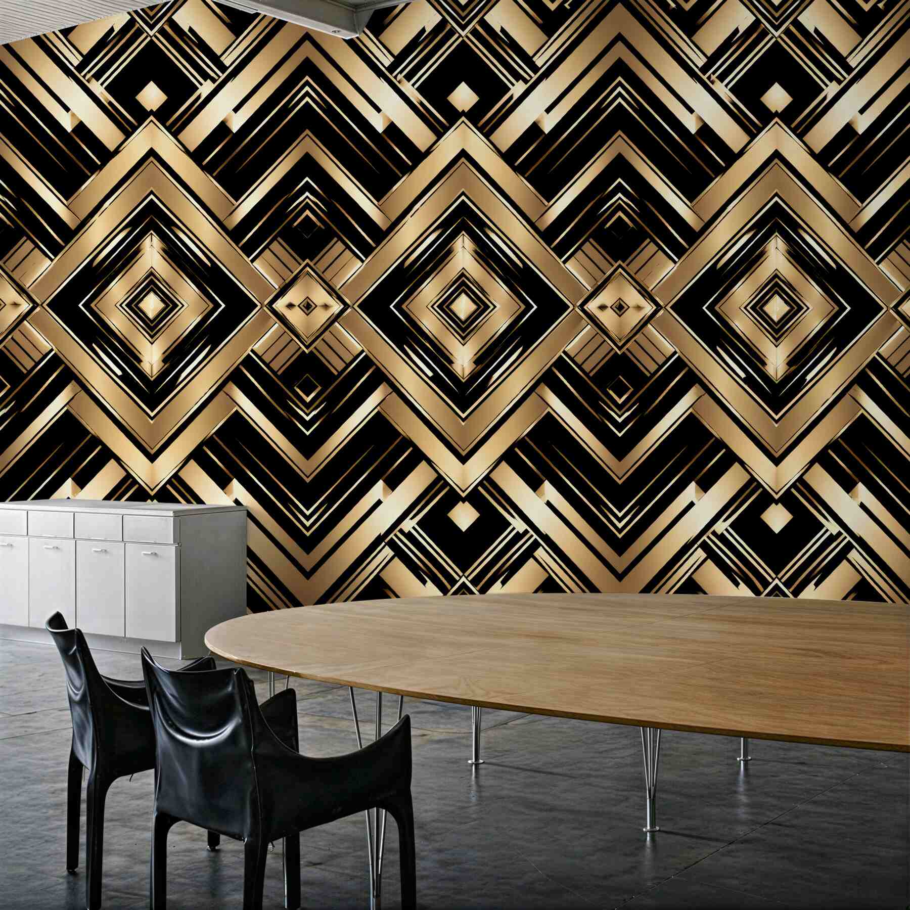 Fototapeta złota geometria w stylu glamour