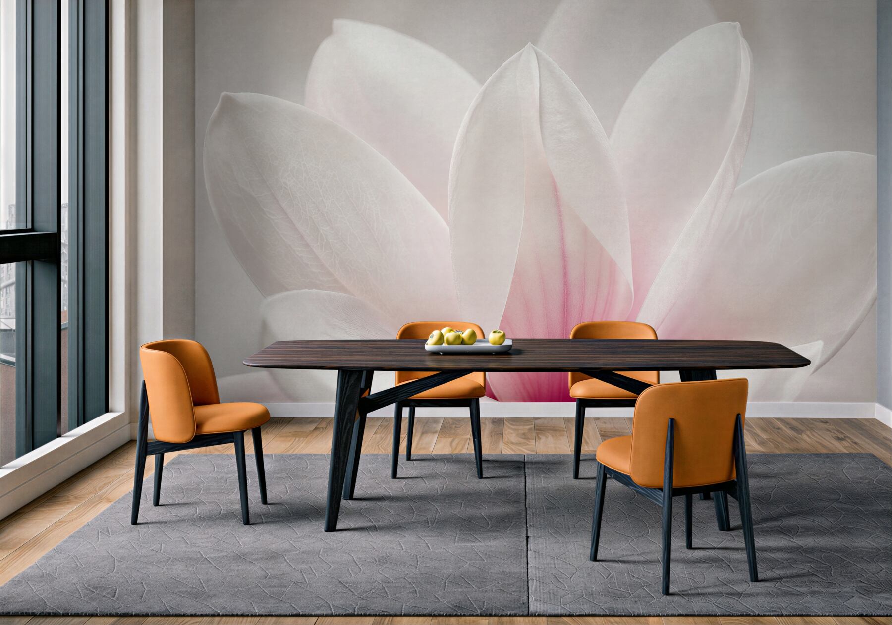 Fototapeta delikatne płatki magnolii w zbliżeniu