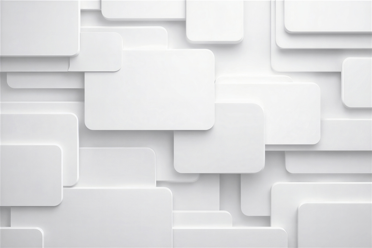Fototapeta białe panele 3d minimalistyczne