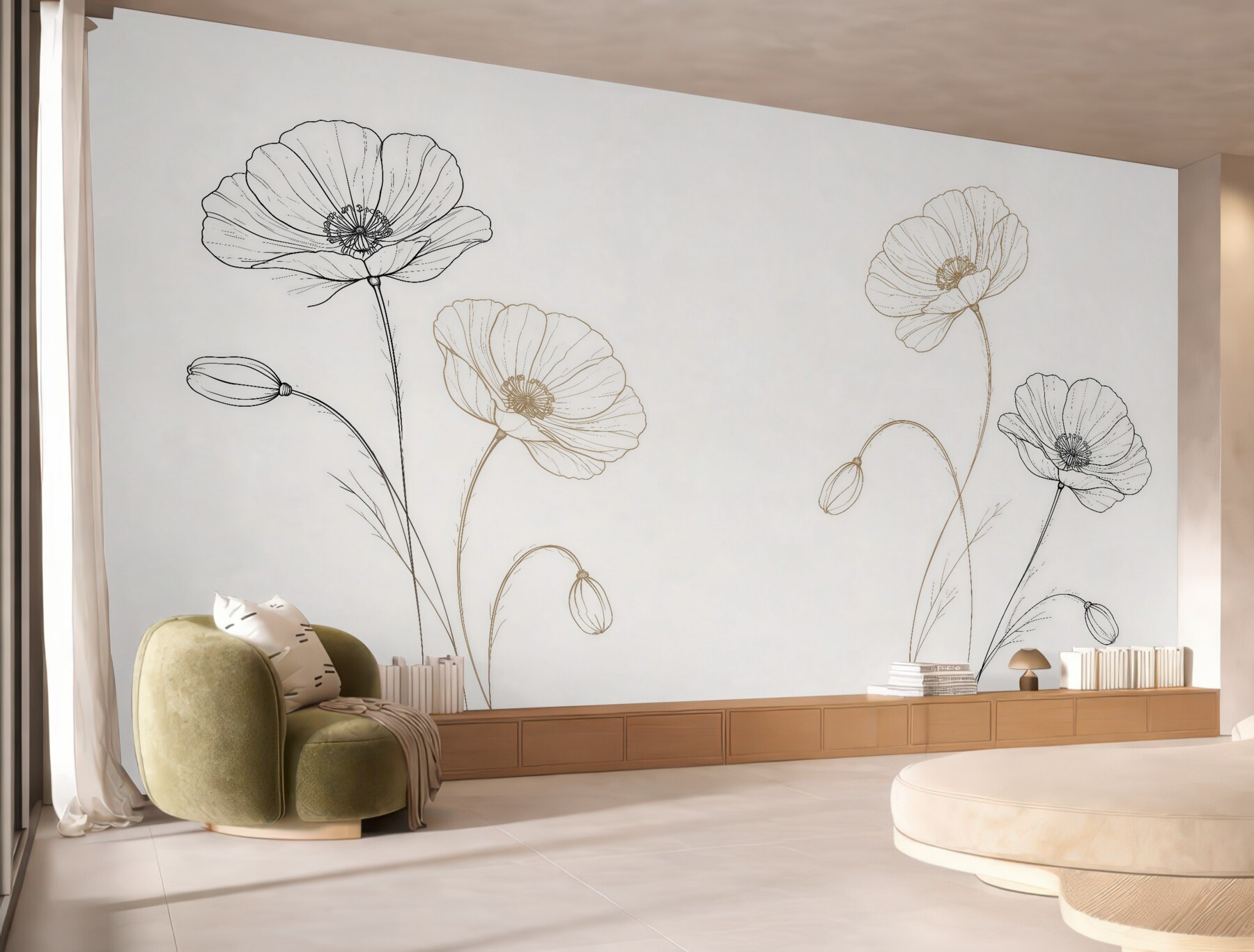 Fototapeta pastelowe tulipany w porannej mgle