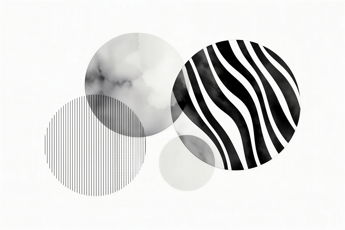 Fototapeta geometryczna zebra w szarościach