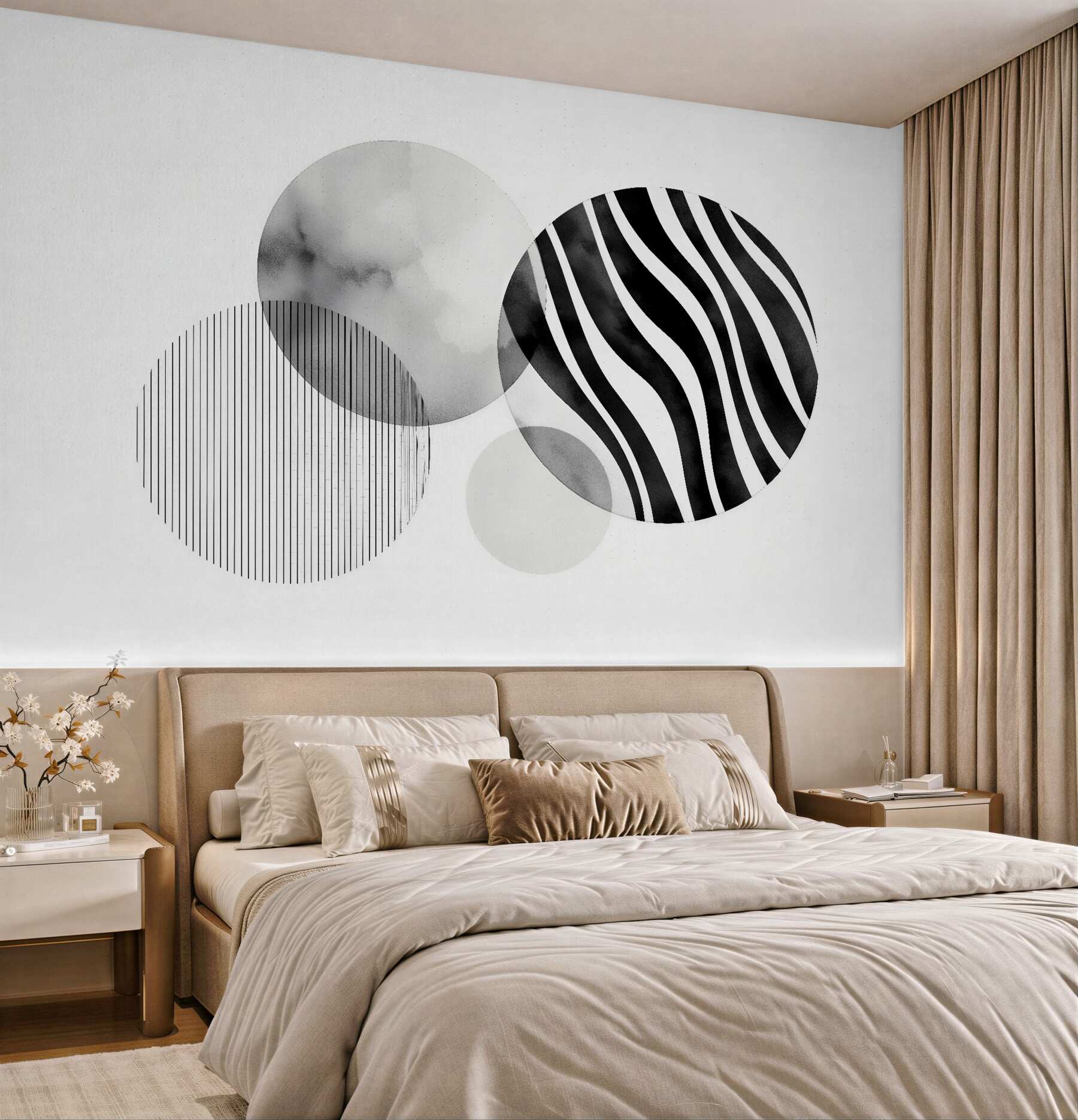 Fototapeta geometryczna zebra w szarościach