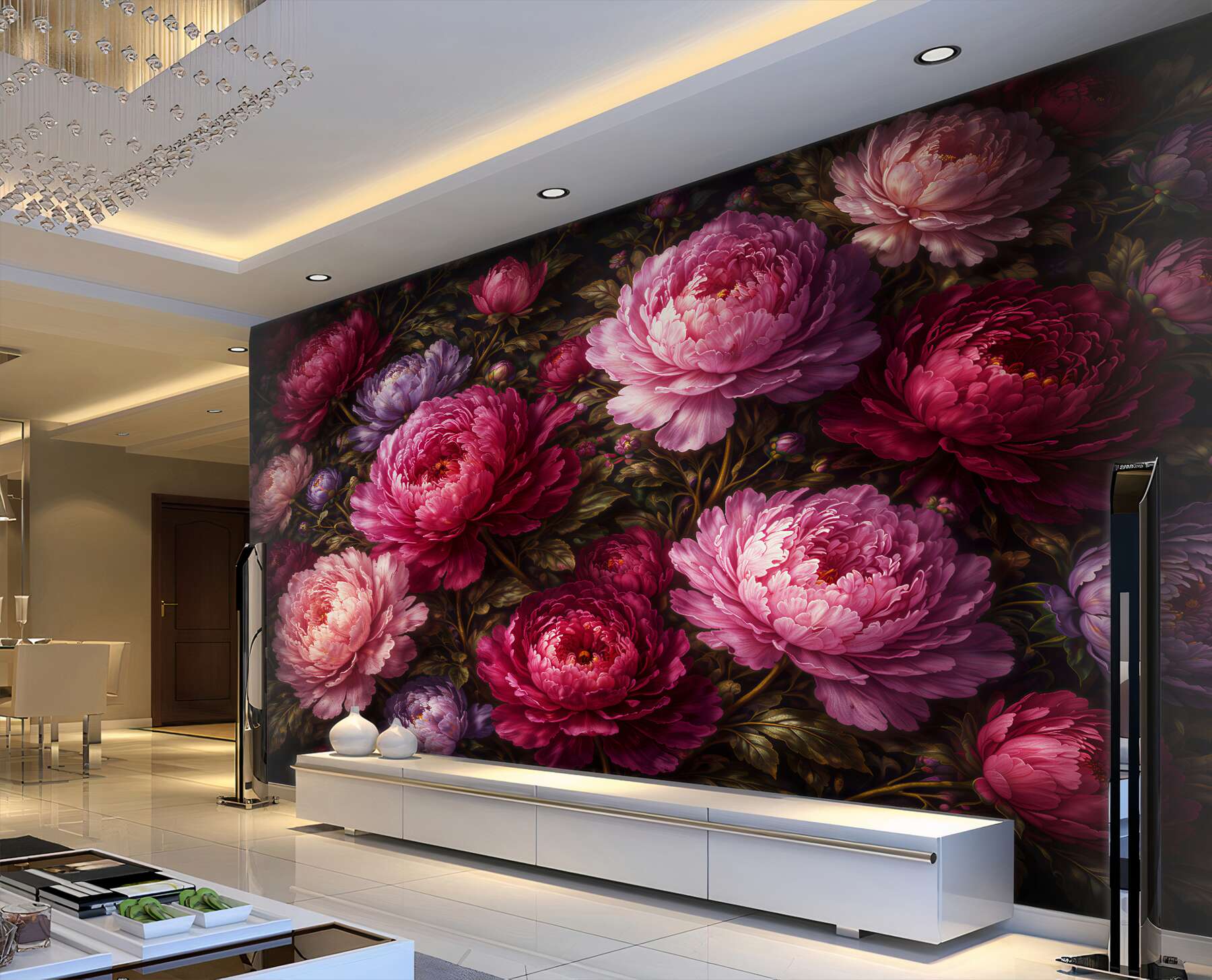 Fototapeta peonie w królewskim rozkwicie